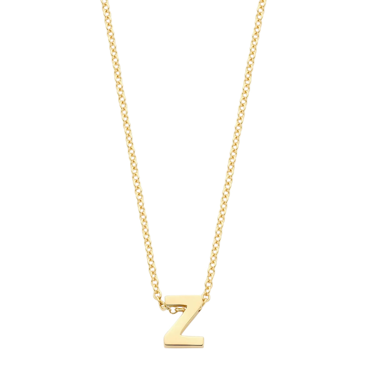 Halskette aus 585er Gold mit Buchstaben-Anhänger Z