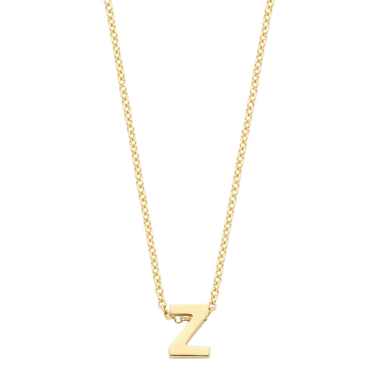 Halskette aus 585er Gold mit Buchstaben-Anhänger Z