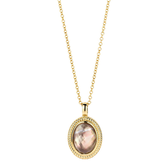 Kette 585er Gelbgold mit Bergkristall