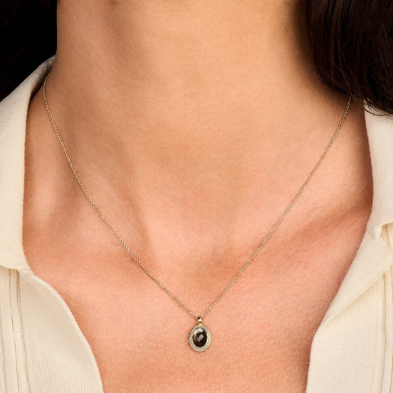 Kette 585er Gelbgold mit Bergkristall