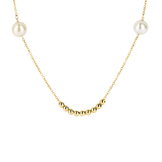 Kette 585er Gelbgold mit Perlen