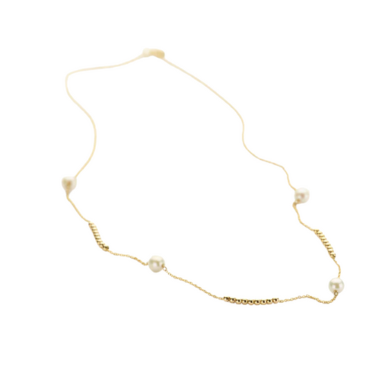 Kette 585er Gelbgold mit Perlen