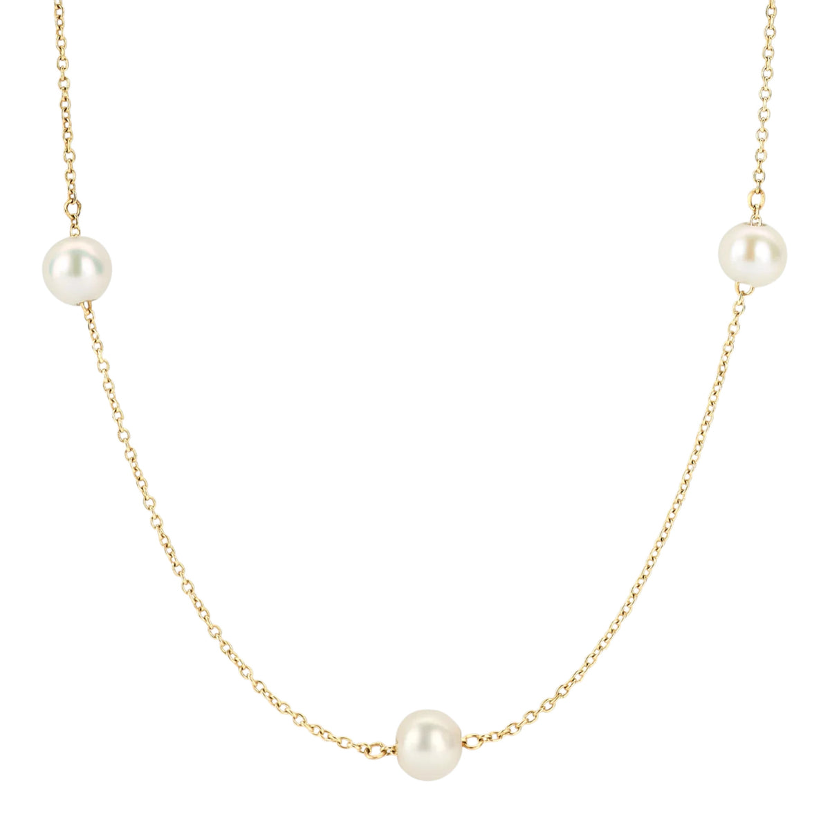 Kette 585er Gelbgold mit Perlen