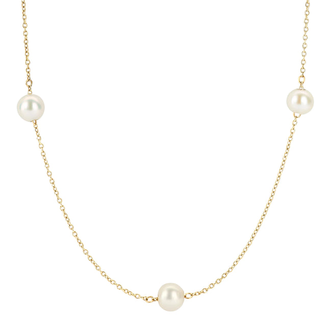 Kette 585er Gelbgold mit Perlen