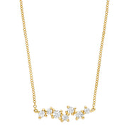 Halskette aus 585er Gold mit Zirkonia-Anhänger