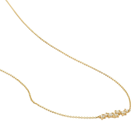 Halskette aus 585er Gold mit Zirkonia-Anhänger