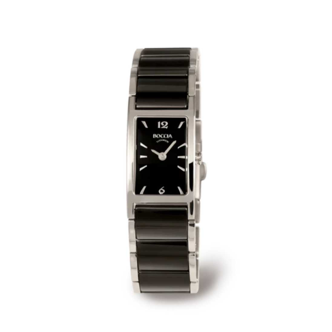 Titanium Damenuhr Ceramic schwarz