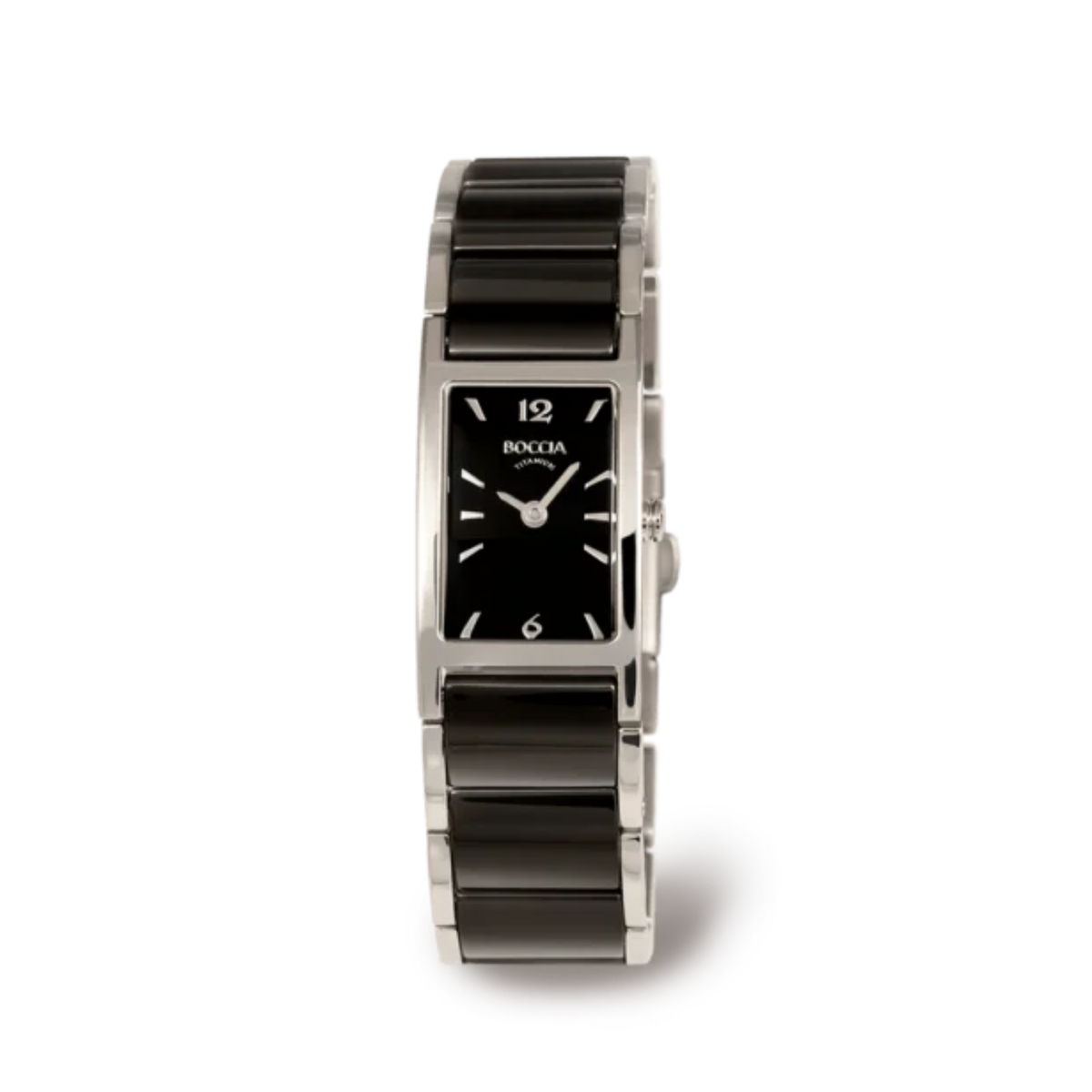 Titanium Damenuhr Ceramic schwarz