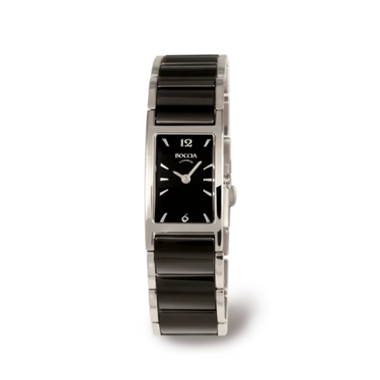 Titanium Damenuhr Ceramic schwarz