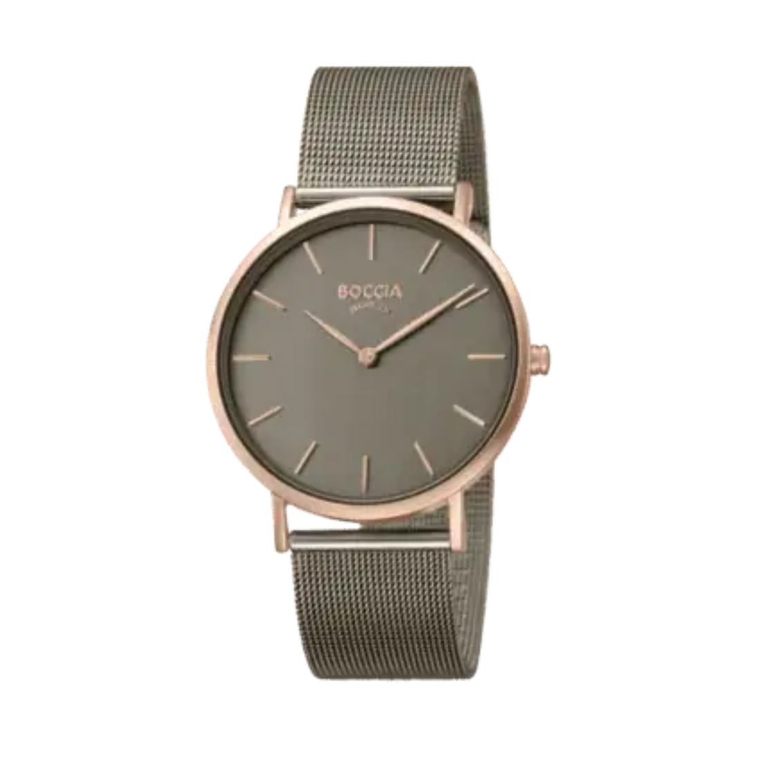 Damenuhr goldfarben Armband Edelstahl anthrazit 3273