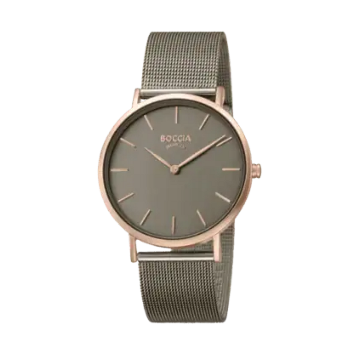 Damenuhr goldfarben Armband Edelstahl anthrazit 3273
