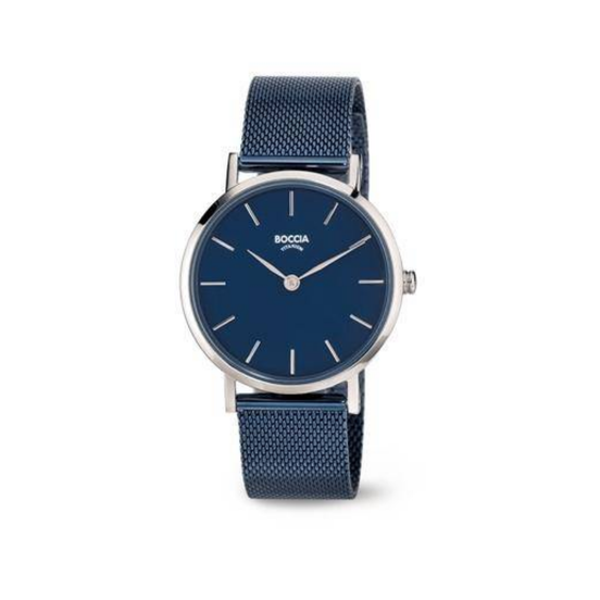 Damenuhr Armband Edelstahl Dunkelblau
