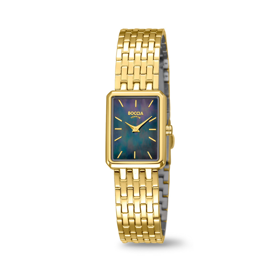 Titanium Damenuhr Style Perlmutt-gold