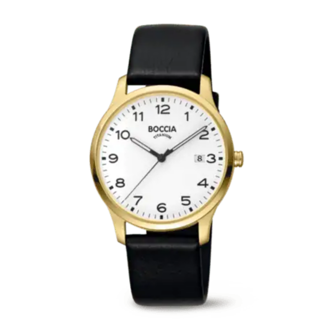 Herrenuhr Classic Schwarzes Lederband