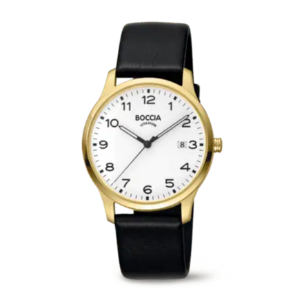 Herrenuhr Classic Schwarzes Lederband