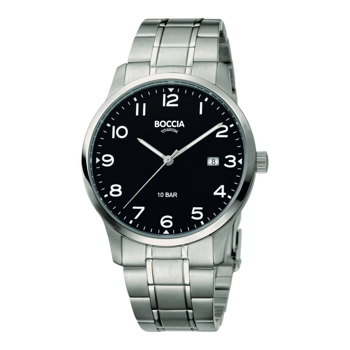 Herrenuhr Classic Titan schwarz