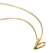Kette mit Anhänger Herz goldfarben