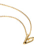 Kette mit Anhänger Herz goldfarben
