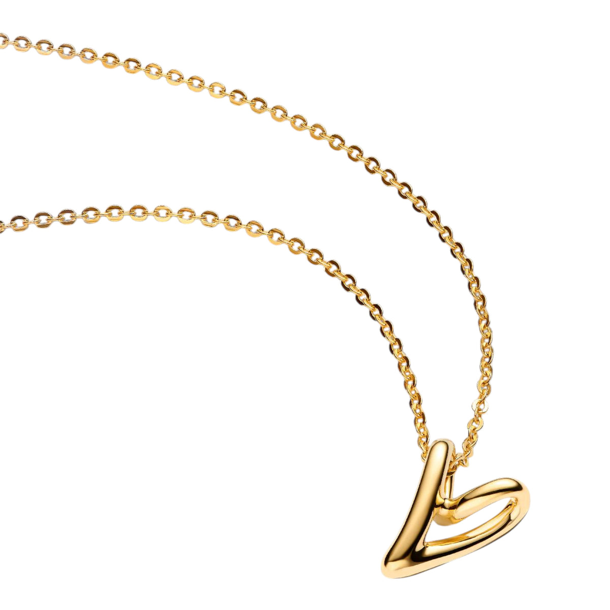 Kette mit Anhänger Herz goldfarben
