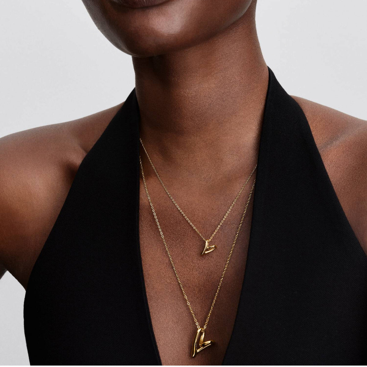 Kette mit Anhänger Herz goldfarben