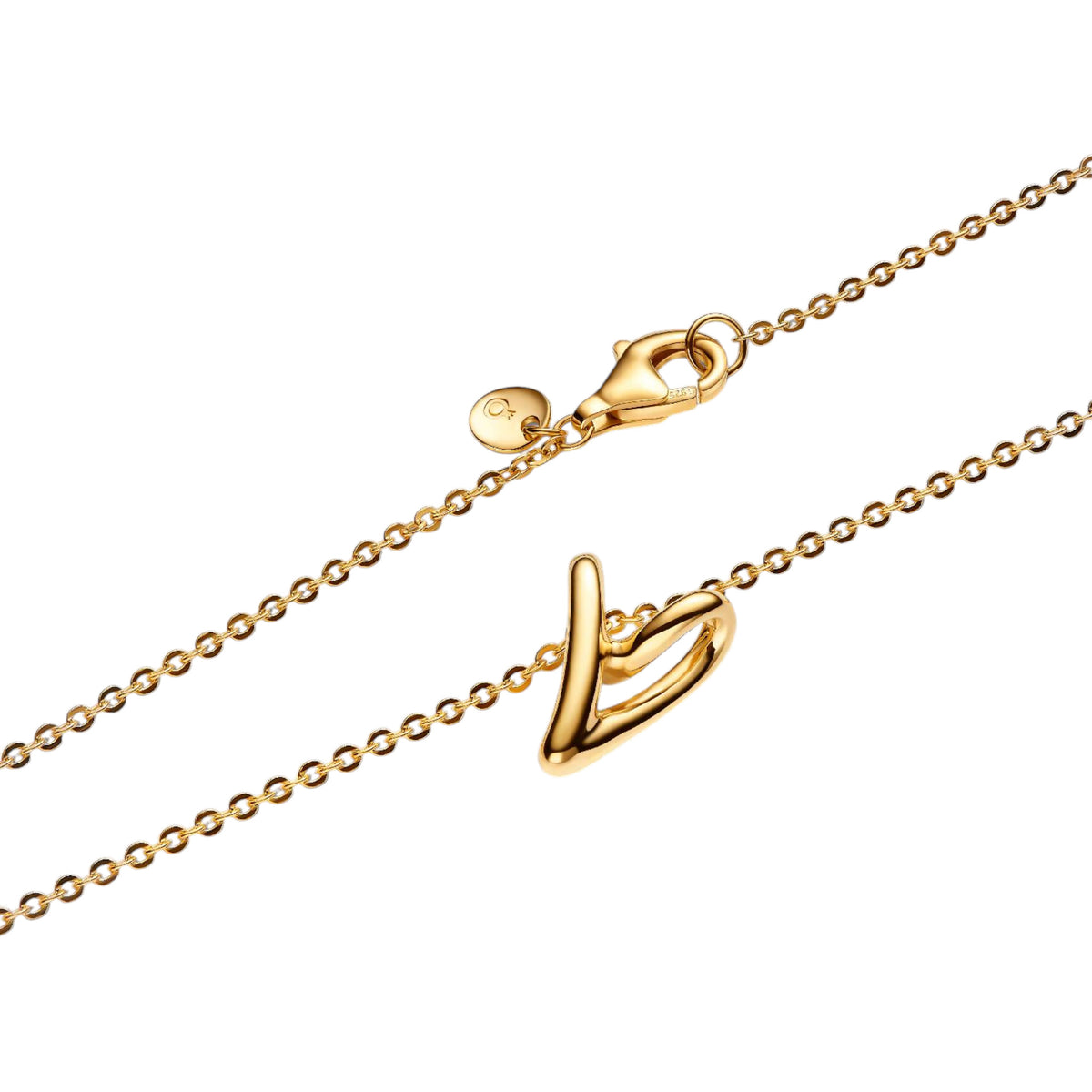 Kette mit Anhänger Herz goldfarben