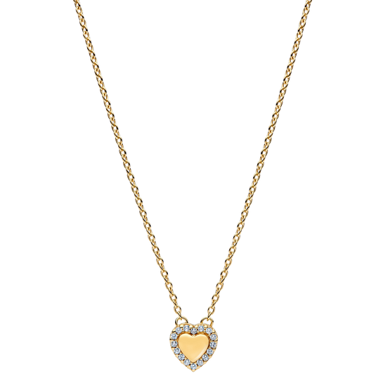 Kette mit Anhänger Herz goldfarben
