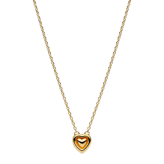 Kette mit Anhänger Herz goldfarben