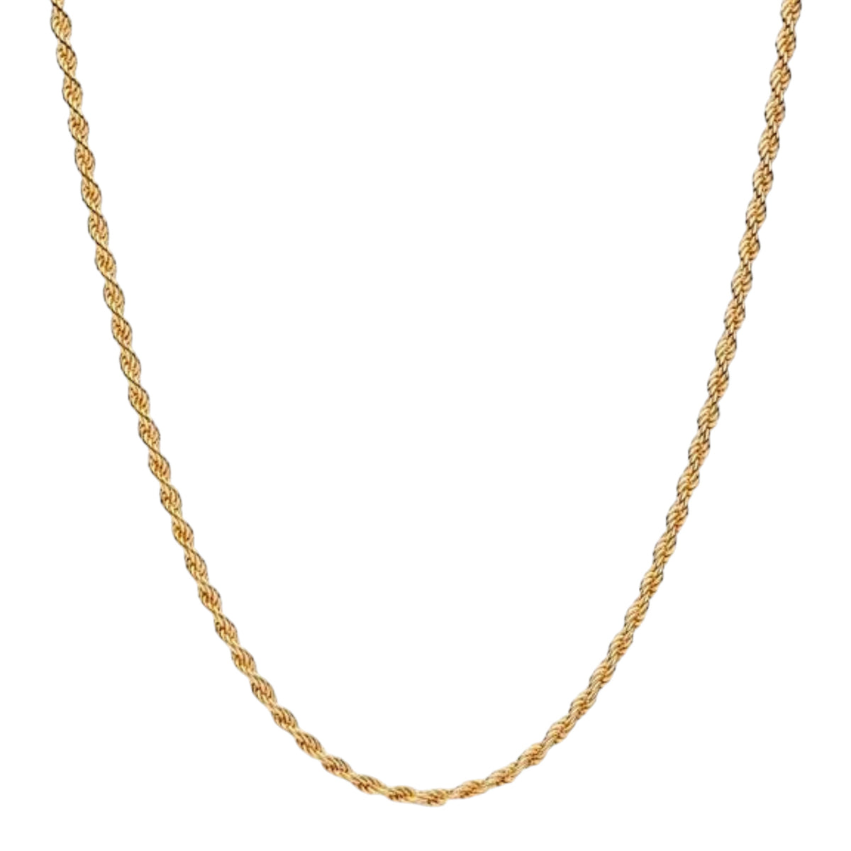 Vergoldete Kordelkette 45cm