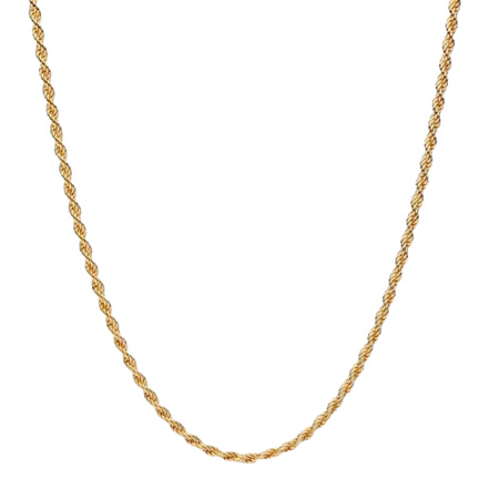Vergoldete Kordelkette 45cm