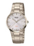 Herrenuhr analog Quarz Solar mit Titanarmband, silber