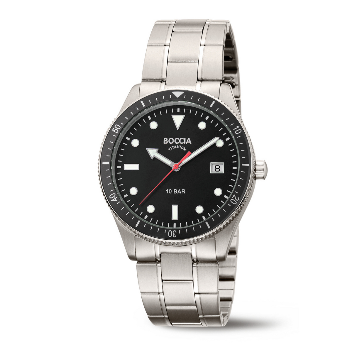 Herrenuhr Classic schwarzes Ziffernblatt