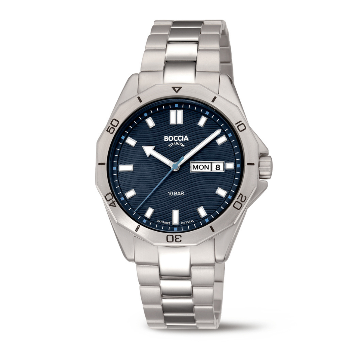 Titanium Herrenuhr Sport dunkelblau-silber