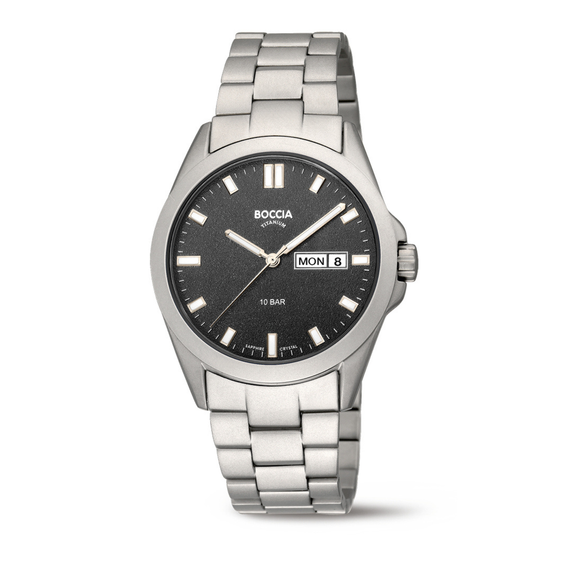 Titanium Herrenuhr Sport schwarz-silber