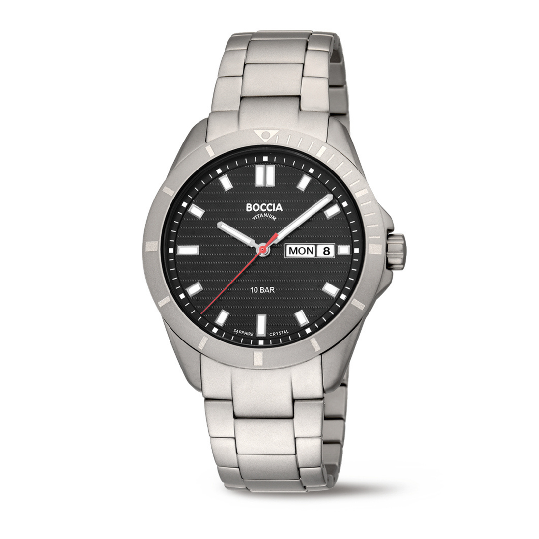 Titanium Herrenuhr Sport schwarz-silber