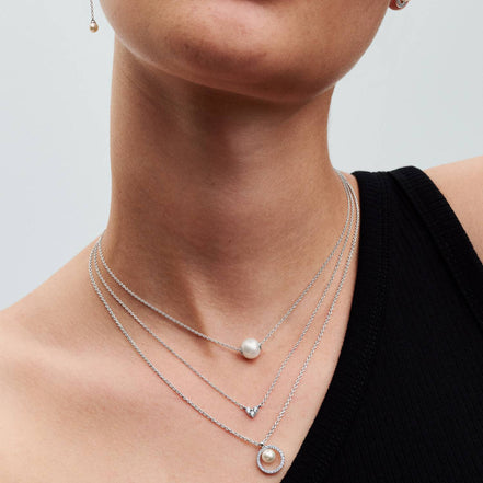 MOMENTS Collier mit Perlen Anhänger