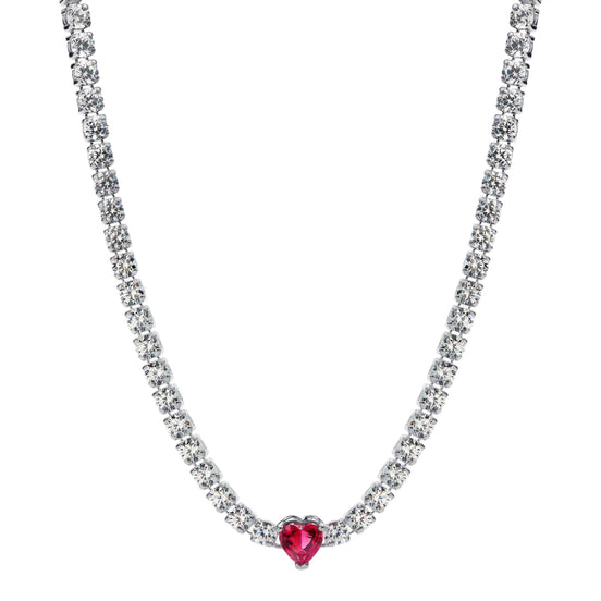 TIMELESS Halskette mit Herz Pink
