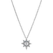Halskette mit Nordstern-Anhänger mit Zirkonia