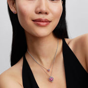 Halskette mit rosanen Herz