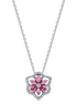 TIMELESS Kette mit Anhänger pinke Blume