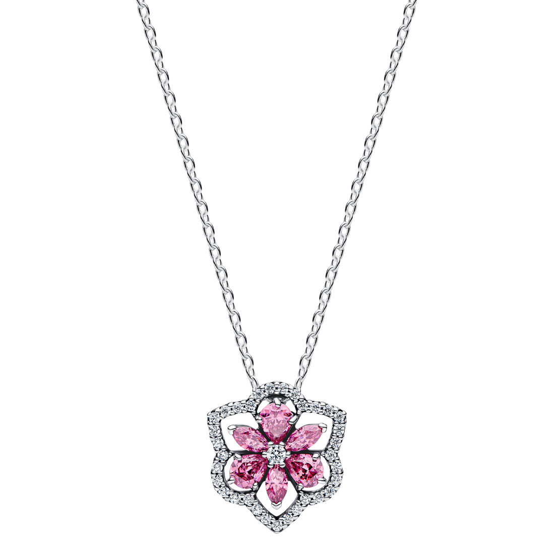 TIMELESS Kette mit Anhänger pinke Blume