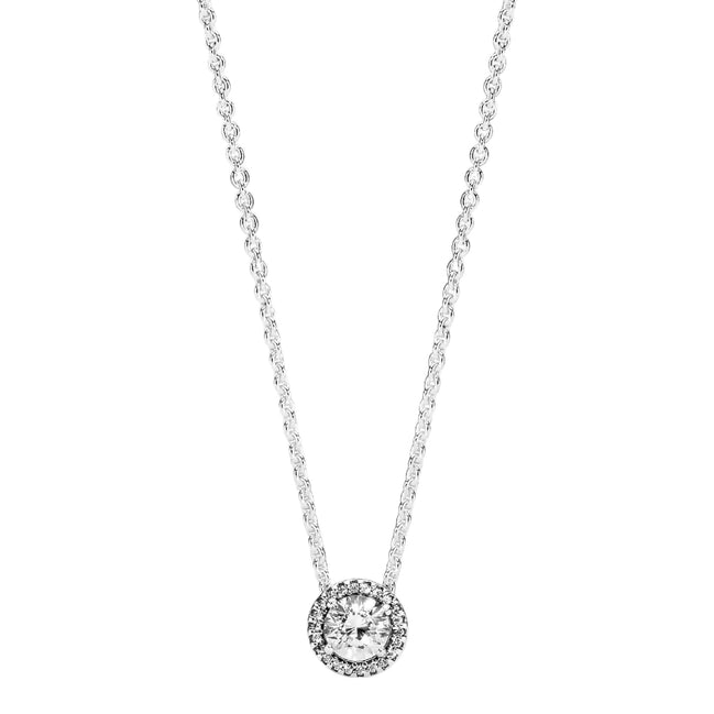 Collier Klassische Eleganz Silber Zirkonia