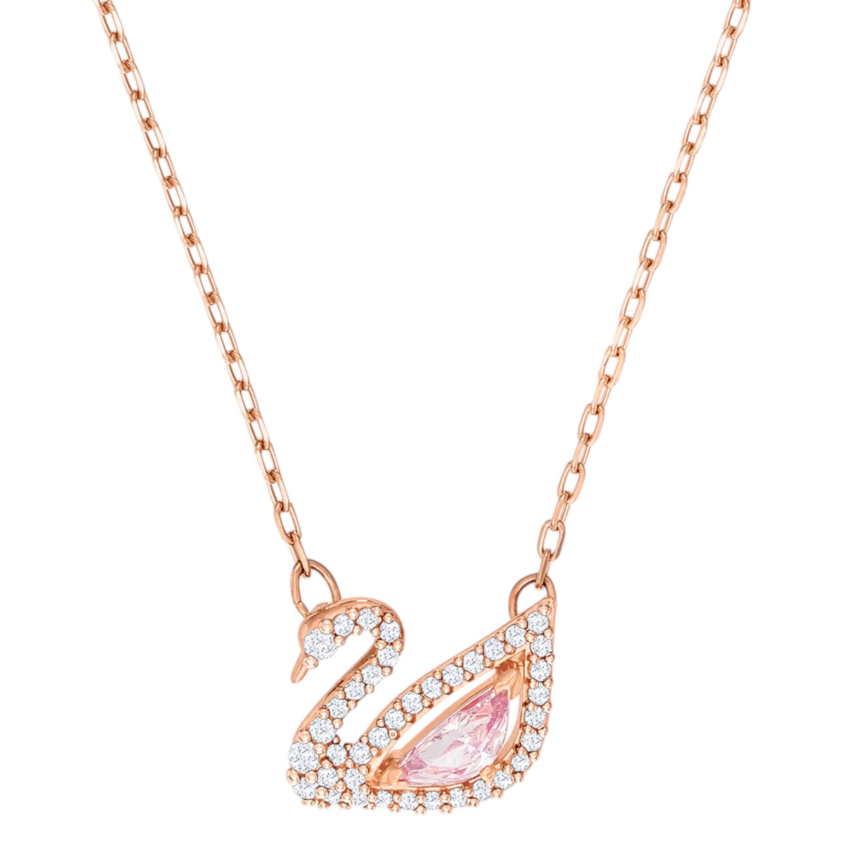 Swan Halskette Rosévergoldet