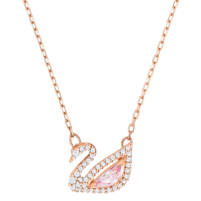 Swan Halskette Rosévergoldet