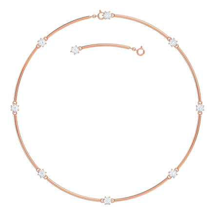 Constella Halskette rosé-vergoldet