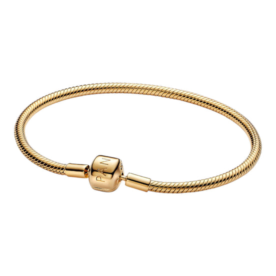MOMENTS Armband Schlangenmuster Vergoldet