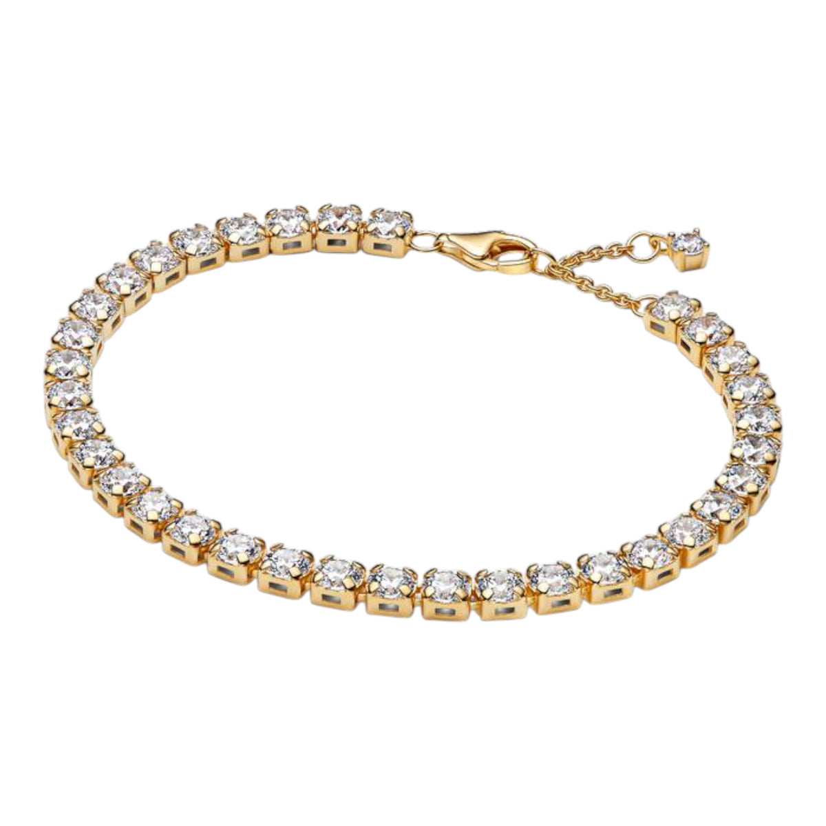 TIMELESS Tennisarmband goldfarben Zirkonia