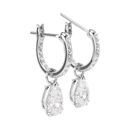 Creolen Millenia silber/weiss Rhodiniert