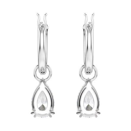 Creolen Millenia silber/weiss Rhodiniert