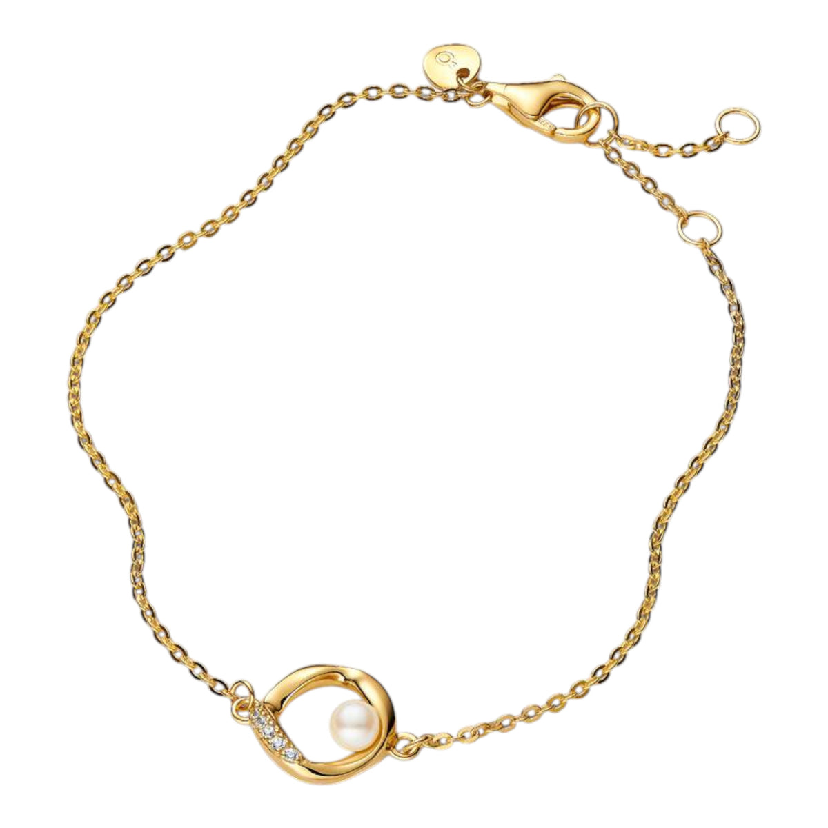 ESSENCE Armband Perle Pavé vergoldet