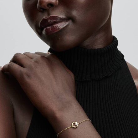 ESSENCE Armband Perle Pavé vergoldet